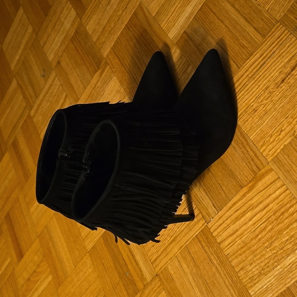 Black suede ankle boots black brian atwood - Picture 9 of 13